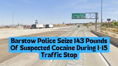 Barstow Police Seize 143 Pounds Of Suspected Cocaine During I-15 Traffic Stop