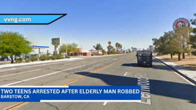 Elderly Man Pushed To Ground And Robbed Of $500 In Barstow; Two Teens Arrested