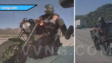 Video Shows Motorcyclist Kick And Break Tesla Mirror On 15 Freeway In Cajon Pass